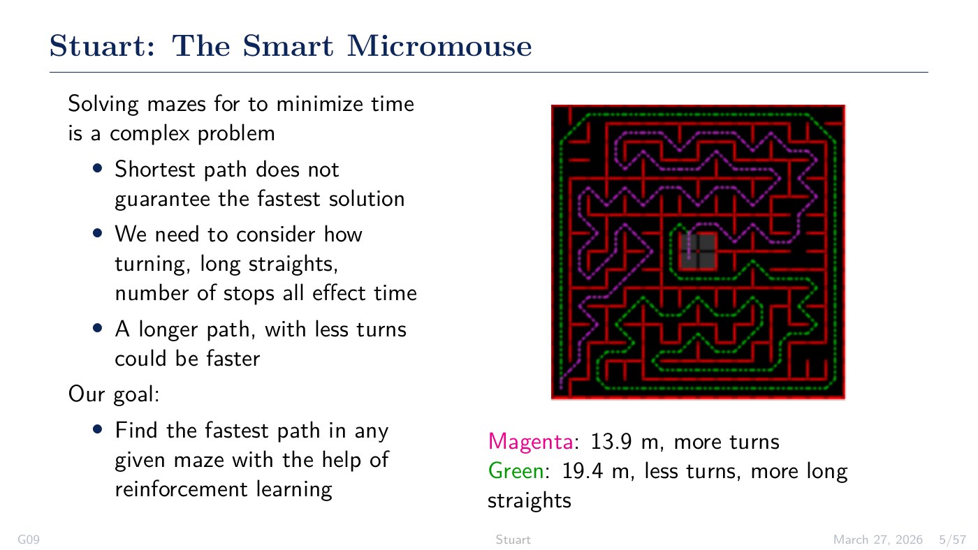 Motivation slide showing that the shortest path is not always the fastest path.